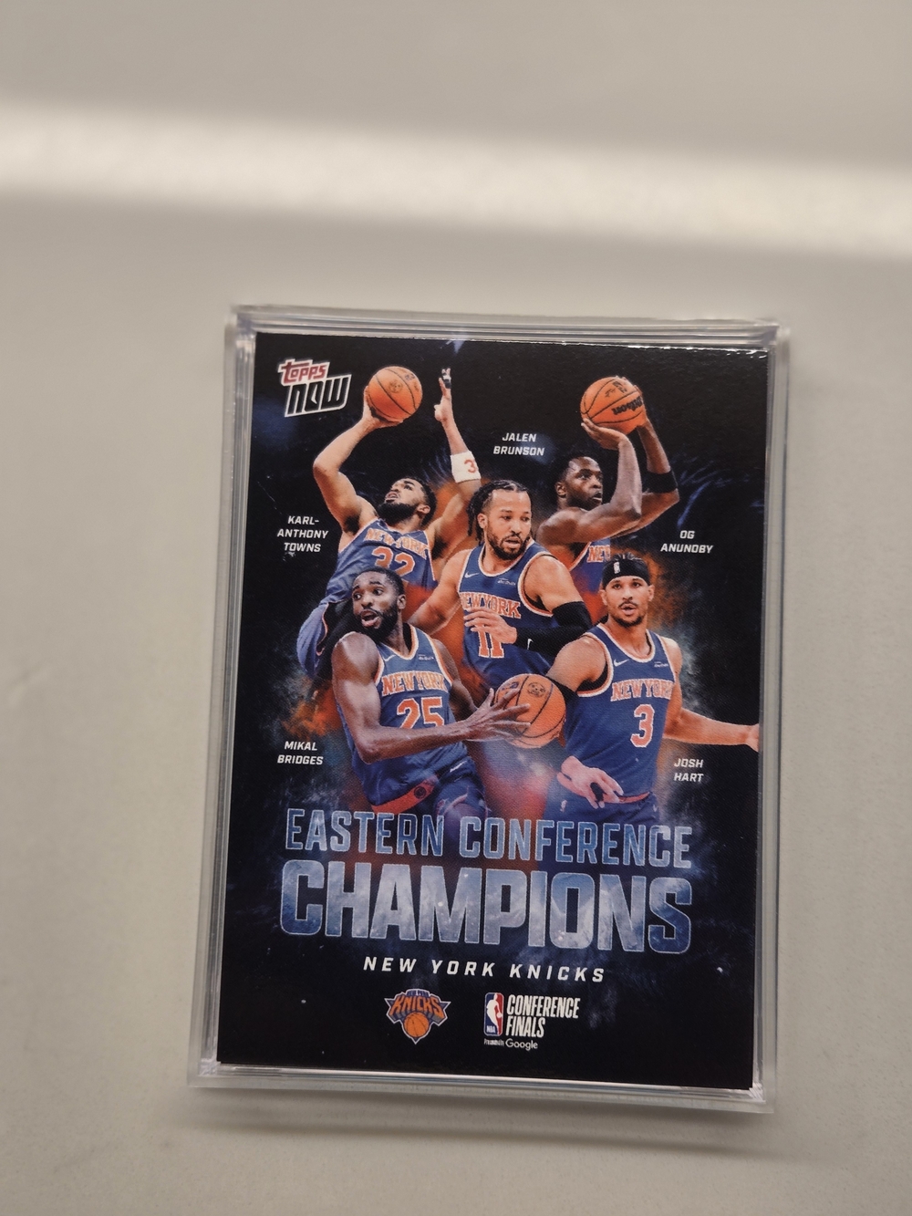 Topps New York Knicks Eastern Conference Champions Card - Blue & Orange